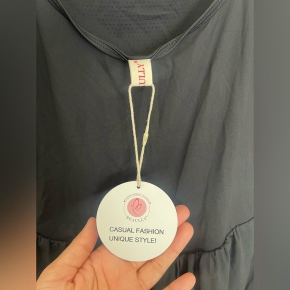 NWT Black Spaghetti Strap Romper Size M - Picture 5 of 6